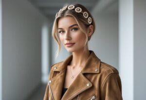 Read more about the article Sådan styler du din ruskindsjakke med håraccessories til din stil